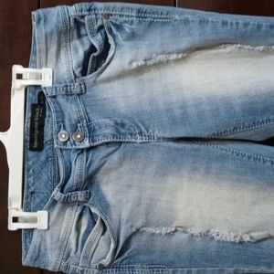 Size 9 women's denim pants distressed full
